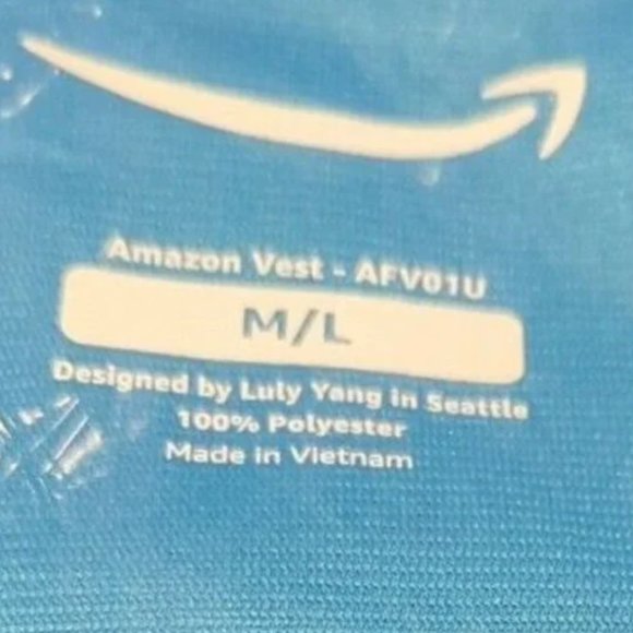 Amazon Vest Blue Medium Large - Picture 3 of 4